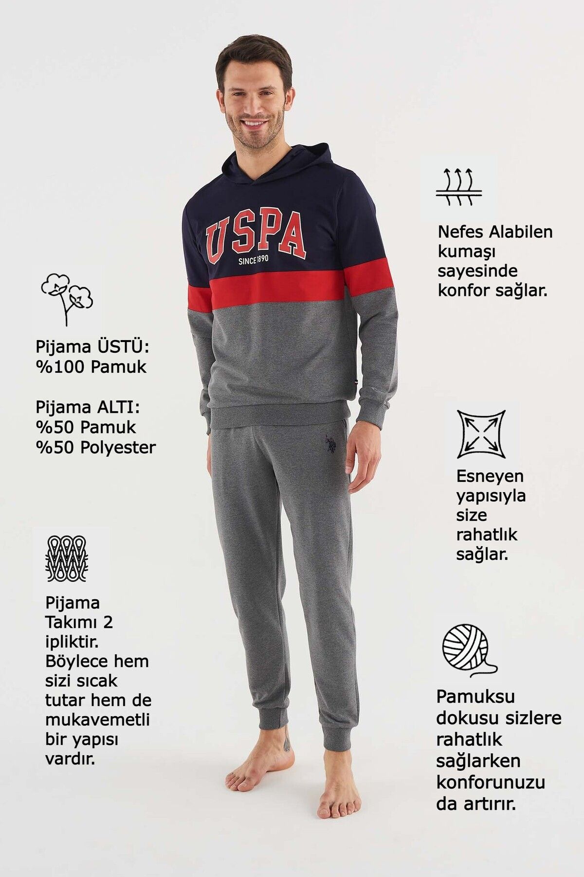 Us polo hotsell association men's pyjamas