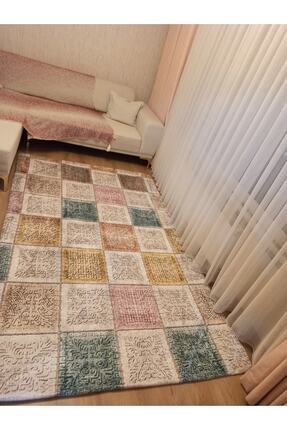 ESPİCAL HOME Soft Kadife Kumaştan Lastikli Halı Örtüsü