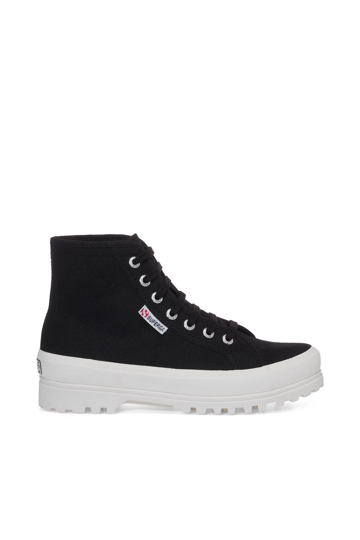 کفش کتانی بلند 2341 آلپینا یونیسکس مشکی بژ Superga