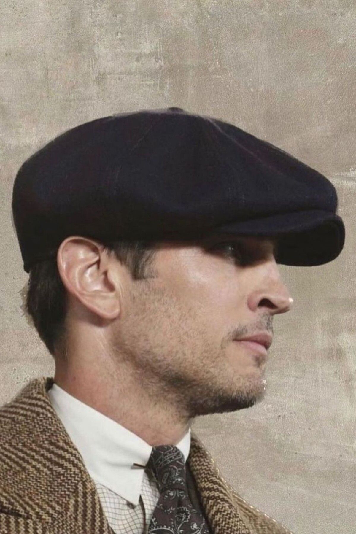 Siyah Erkek Kasket Baretta Beckham Peaky Blinders Şapka Cp231