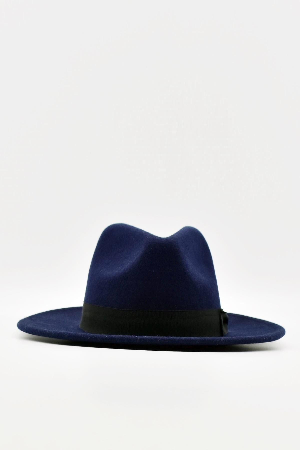 Navy blue wool hat best sale