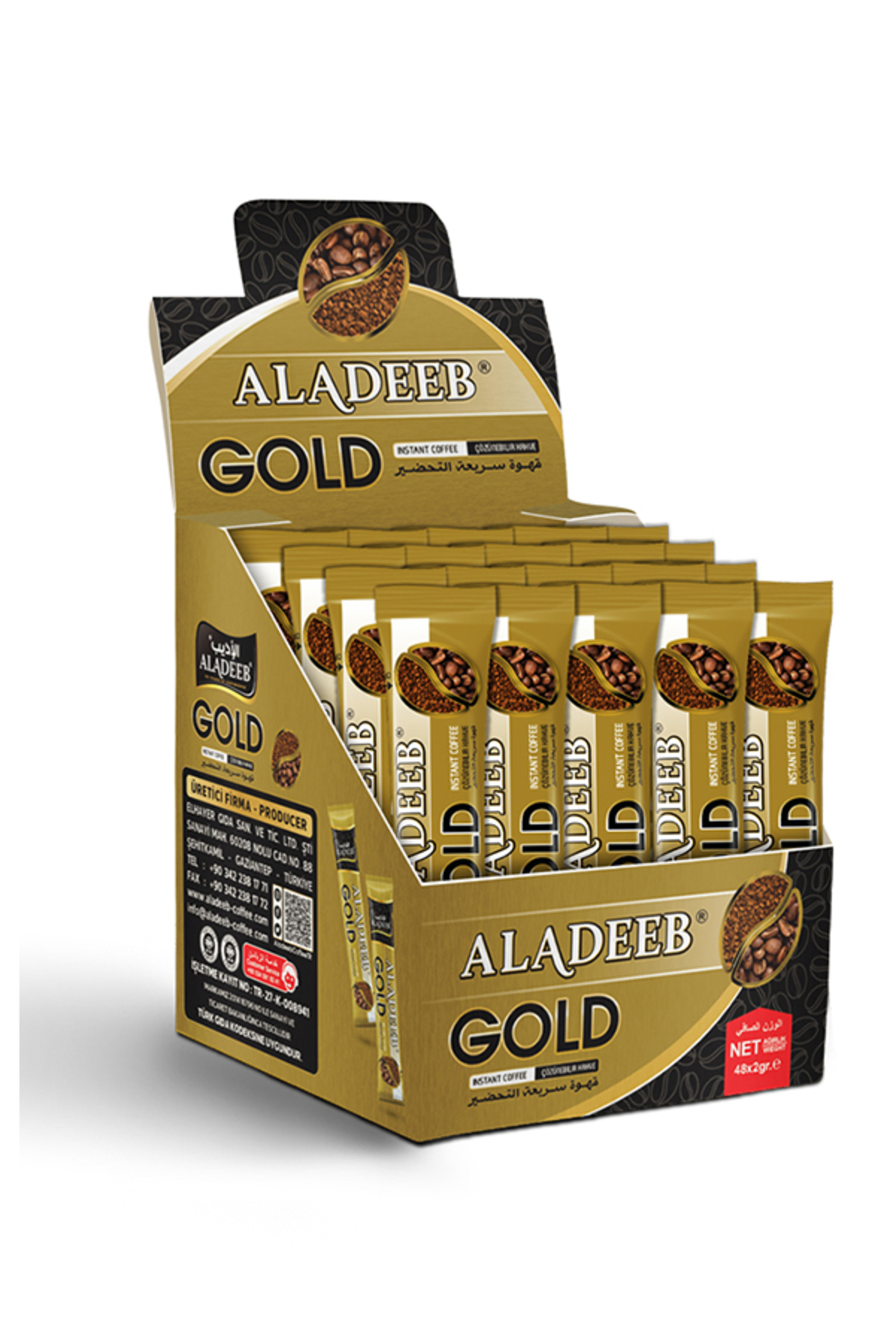 ALADEEB Gold Hazır Kahve 2g X 48 Adet