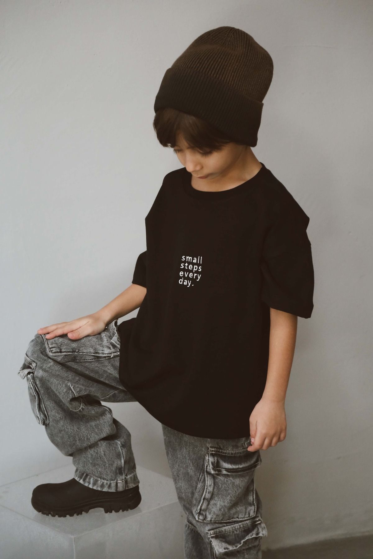 OhlalaKoala футболка оверсайз с круглым вырезом и вышивкой для малышей - Kids OLLKTSHIRT03