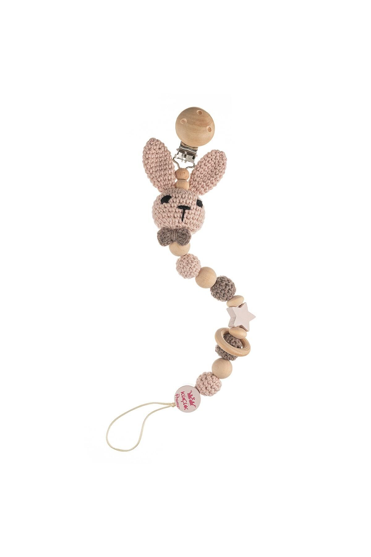 Соска Wellgro Cuddly Amigurumi Rabbit Chain-розовая 8682431623632