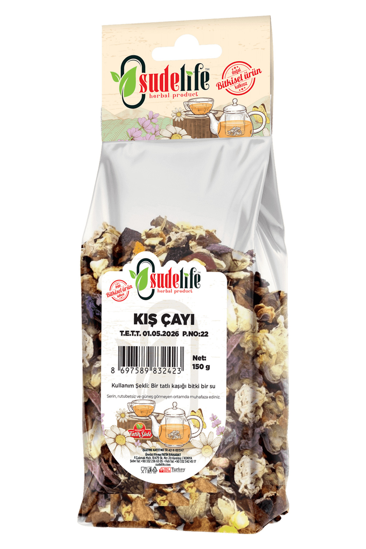 SUDELİFE KIŞ ÇAYI 150G