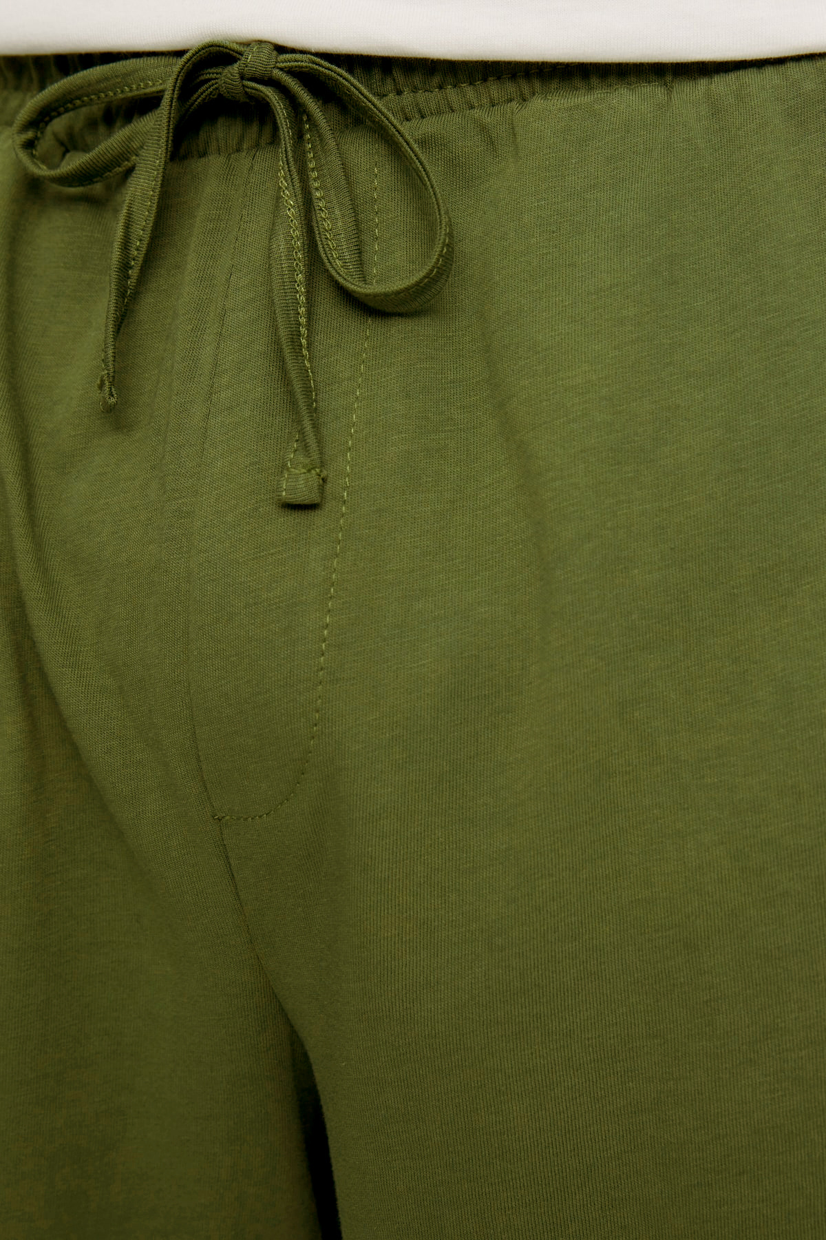 Trendyol Collection-Khaki Pletené šortky Pyžamo Set THMSS21PT0312 9