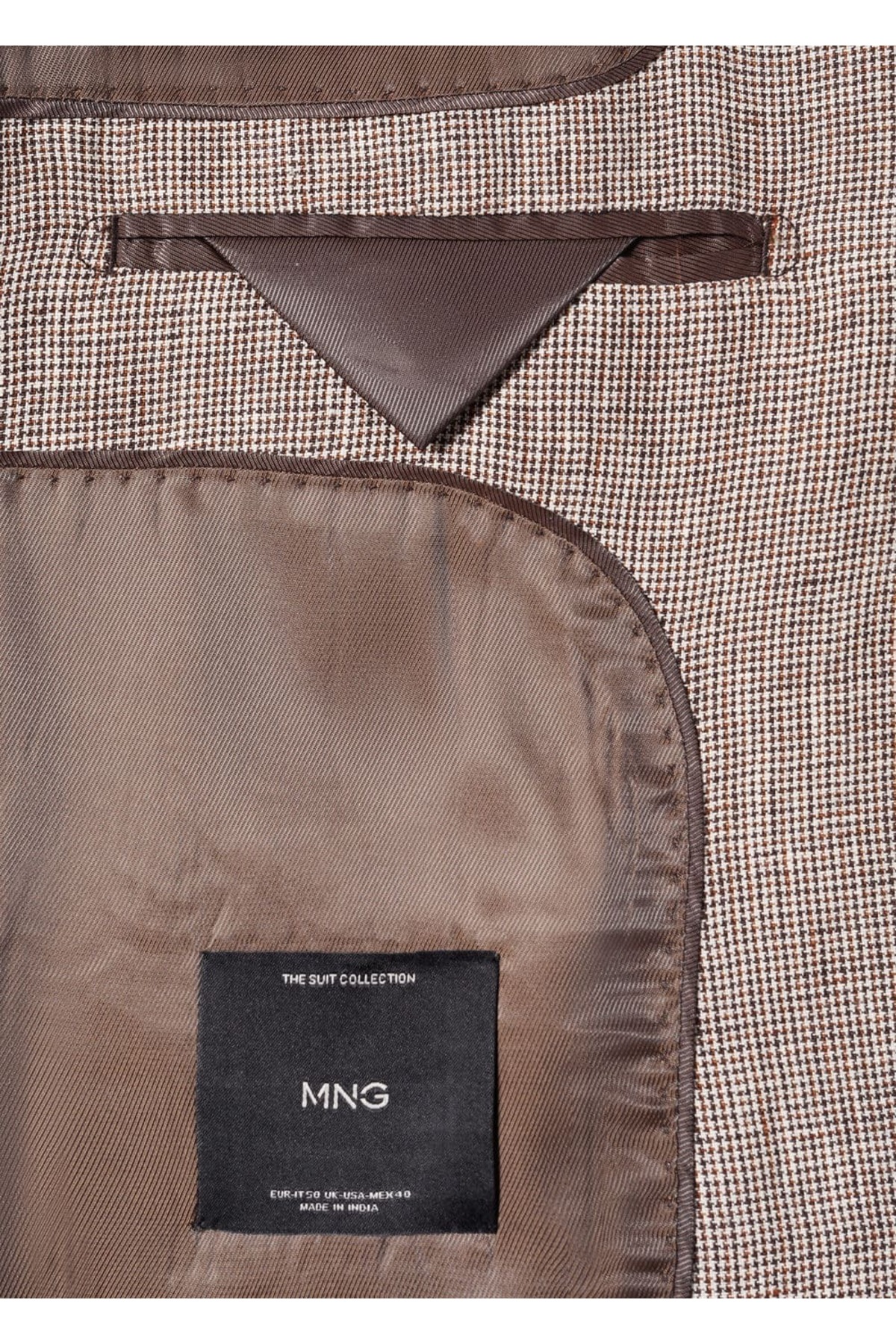 ژاکت مردانه بژ منگوMANGO Man | 57000028 اورجینال - تصویر 6