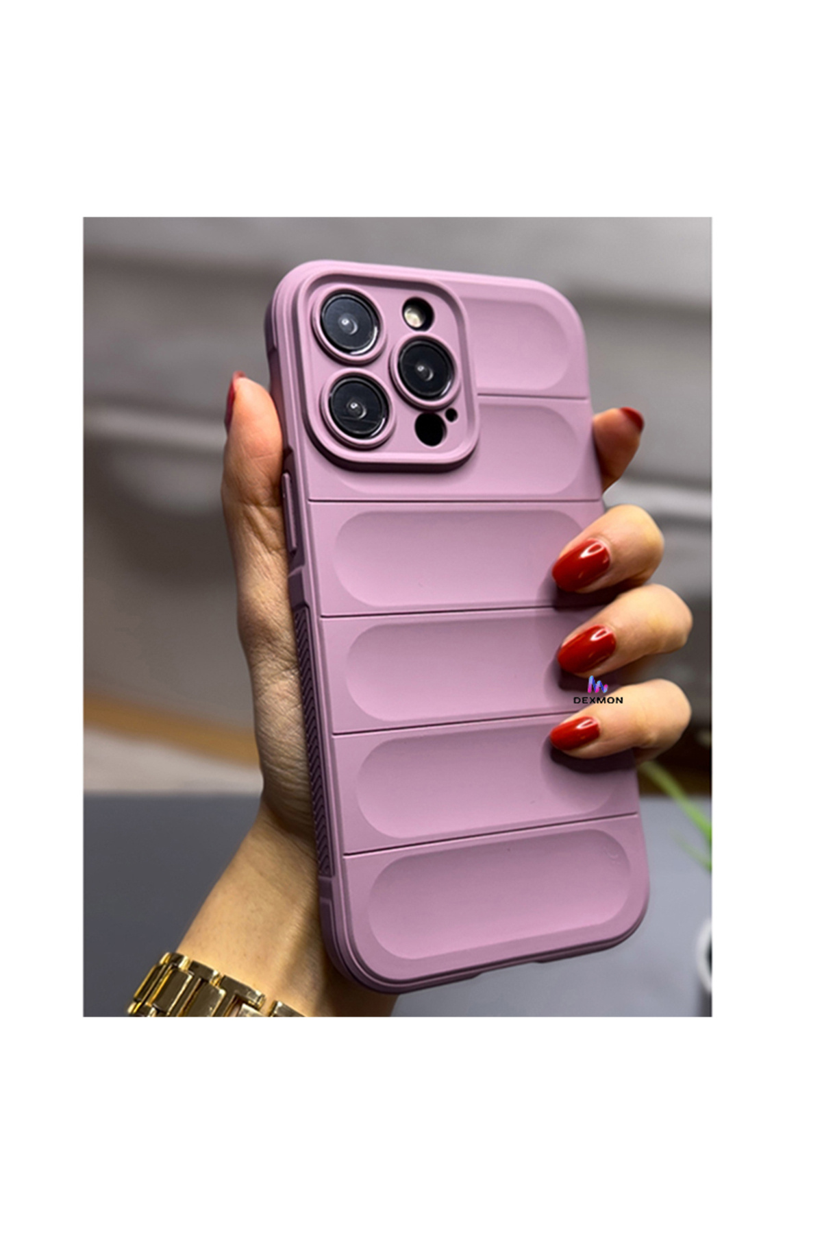 iPhone 15 Pro Compatible Case Camera Shielded Matte Stainproof Handheld Anti-Slip Velvet Silicone Cover