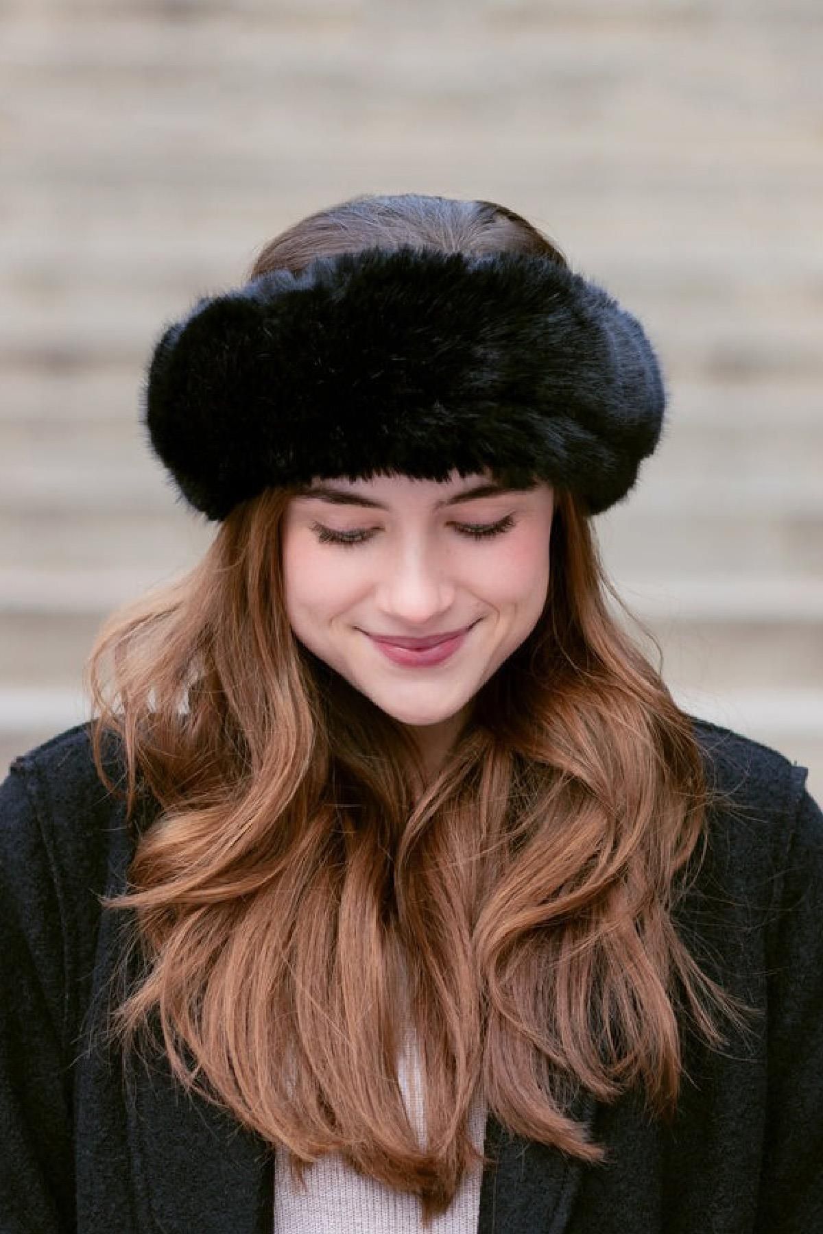 Faux 2024 fur beret