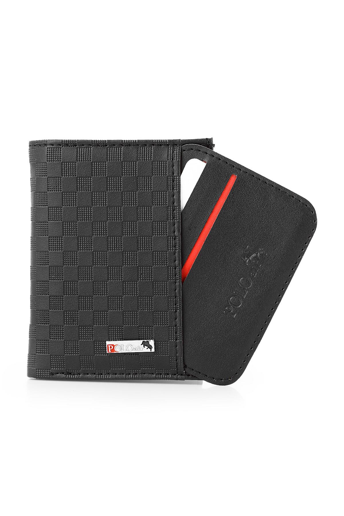 کیف پول مردانه مشکی polo air | SETE-3013-CDN اورجینال - تصویر 7