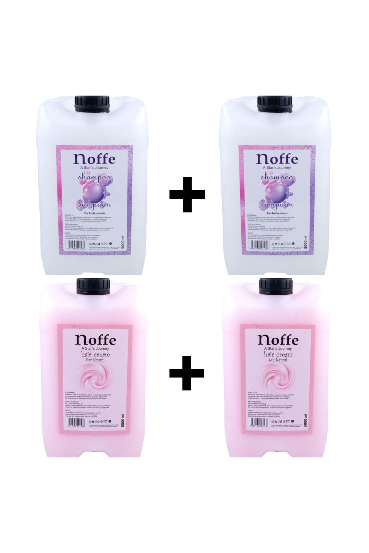 شامپو 5000 میلی لیتر X2 PIECES & NOFFE HAIR Conditioner 5000 ml X2 PIECES noffe