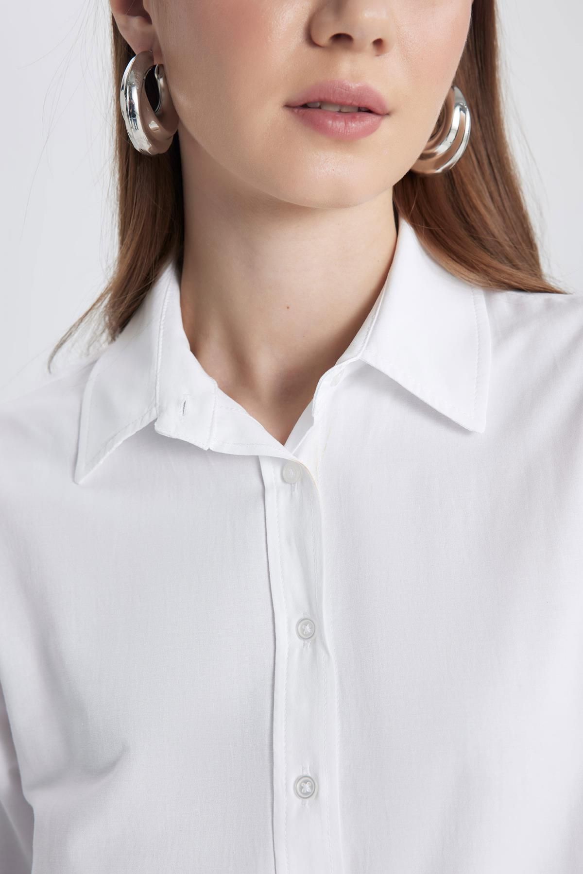 DeFacto-Relax Fit Poplin hosszú ujjú ing tunika B8314ax24sp 5