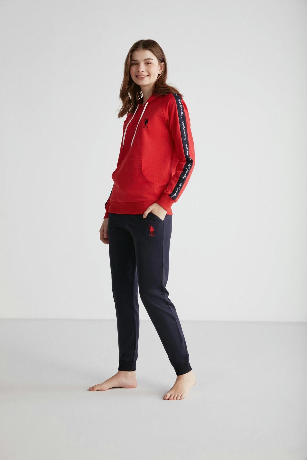 Red sweatshirt sales and sweatpants