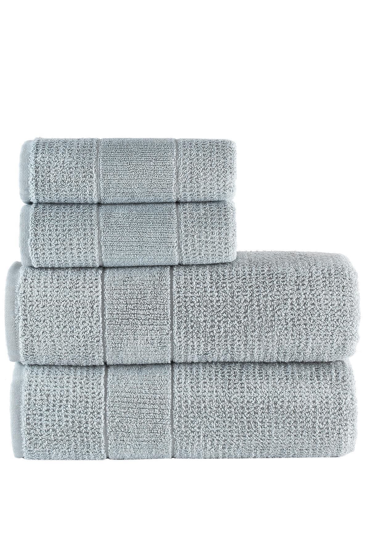 Znp Home-Regal| 50x90 - 70x140 cm Set prosoape de baie 4 piese, set prosoape bumbac 100% 3