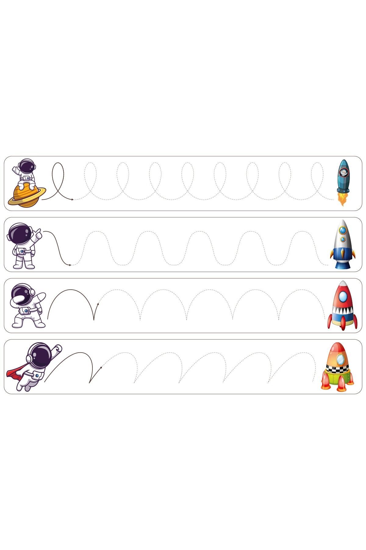 Pi Papers-Space Themed Line Work - Smart Paper Wall Sticker That Does Not Leave Traces and Holds Static on the Wall 5