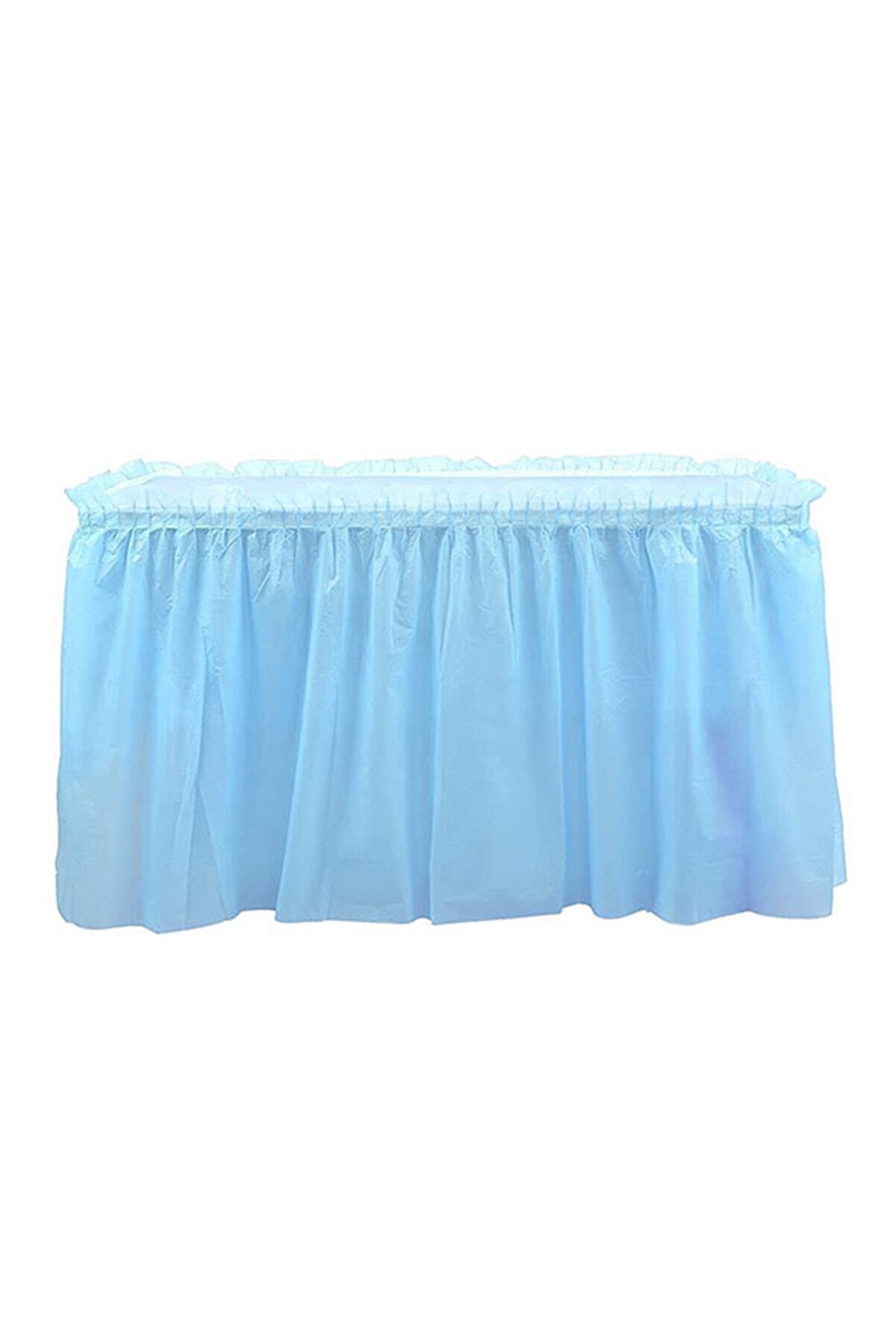 parti pera Mavi Plastik Masa Eteği Kullan At Masa Eteği 75*426 Cm