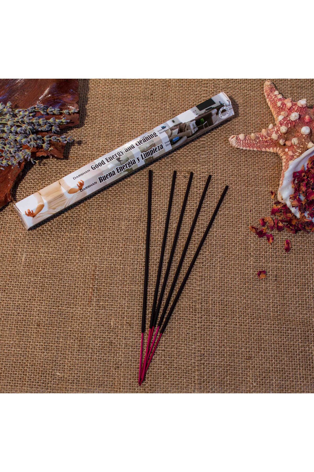 Darshan Good Energy And Cleaning Hexa 20 Pcs Stick Incense