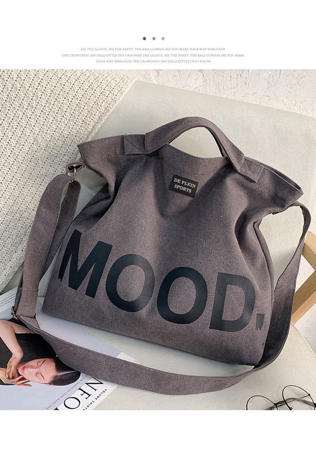 Mood tote on sale bag