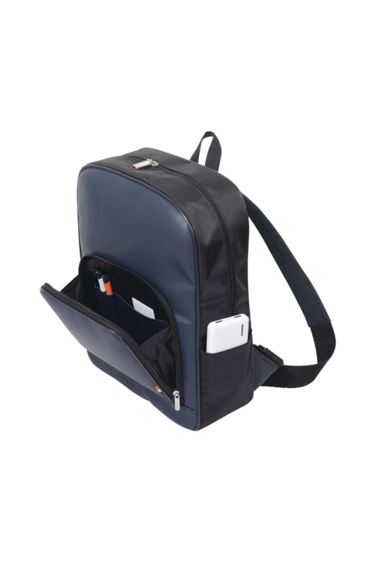 کوله پشتی زنانه آبی سرمه ای TOYGAR | 1111123322 اورجینال - تصویر 3