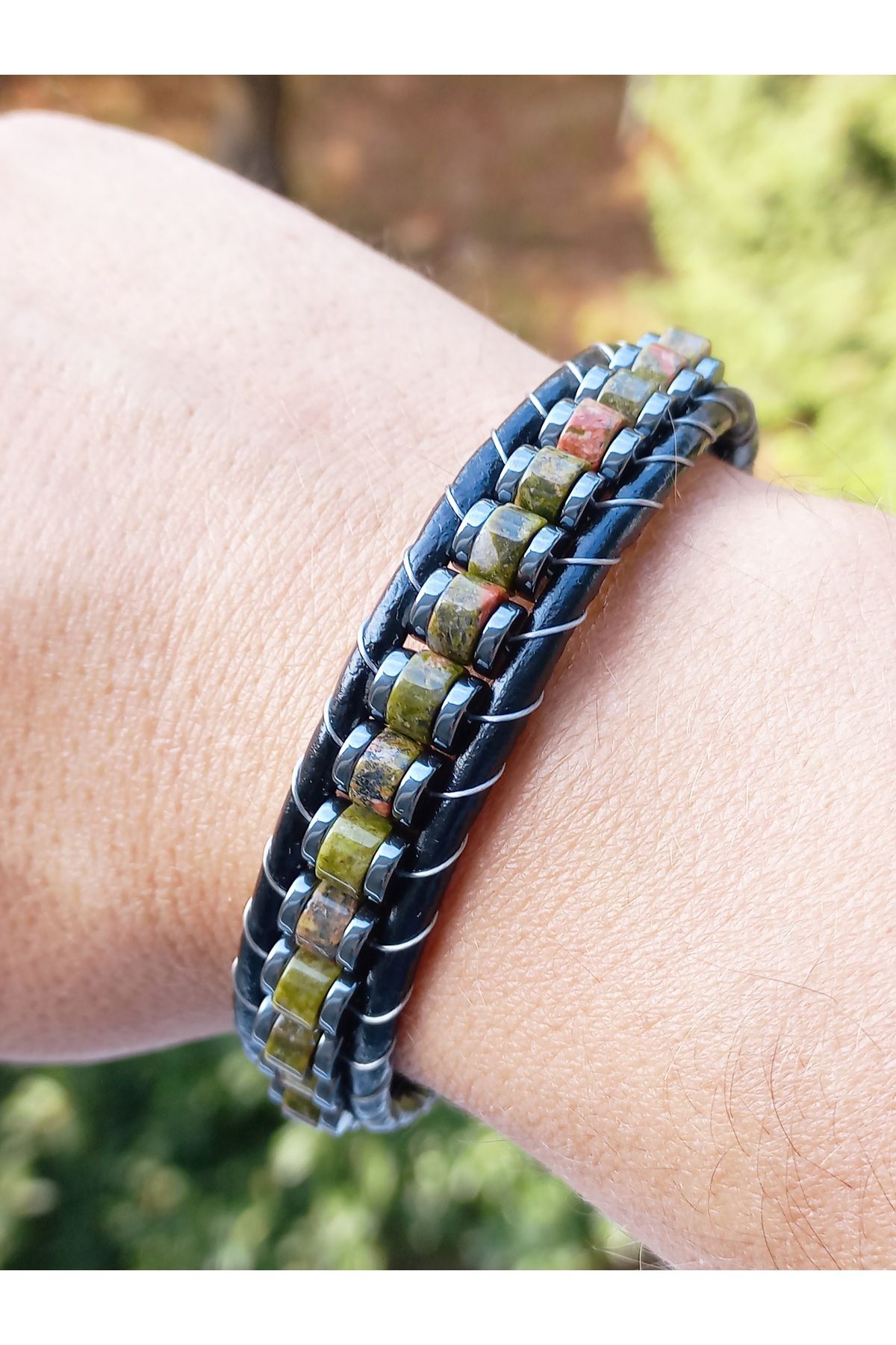 Hematite and agate hotsell bracelet