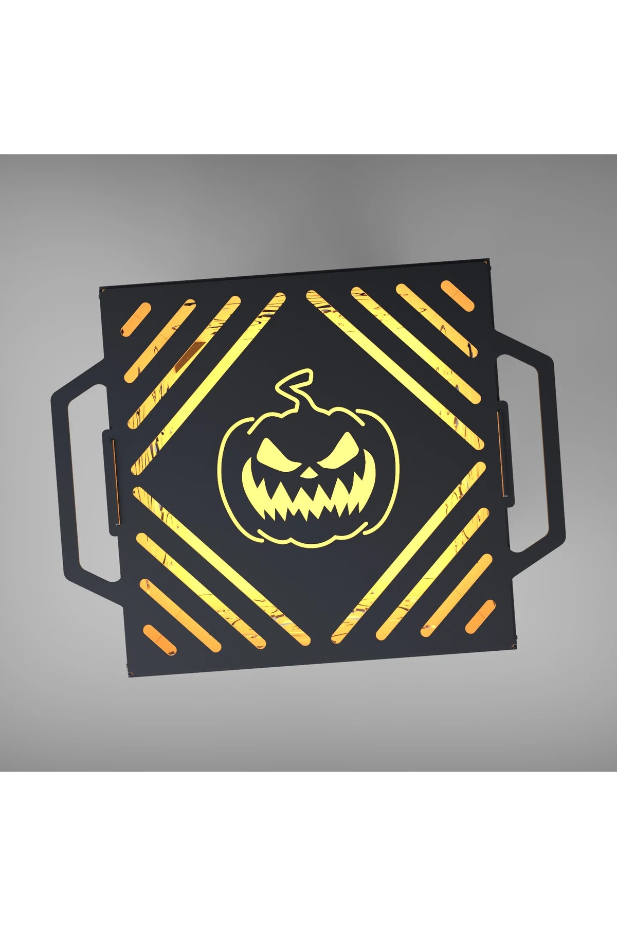 HAPPY Hallowen Desenli Dekoratif Mangal, Portatif Ateş Çukuru 6