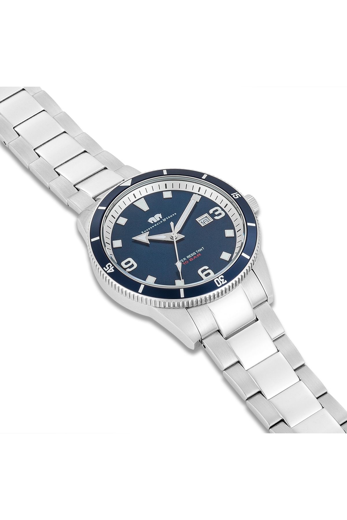 Rhodenwald & Söhne-Quarzuhr Herren Quarzuhr silber Edelstahl silber 5