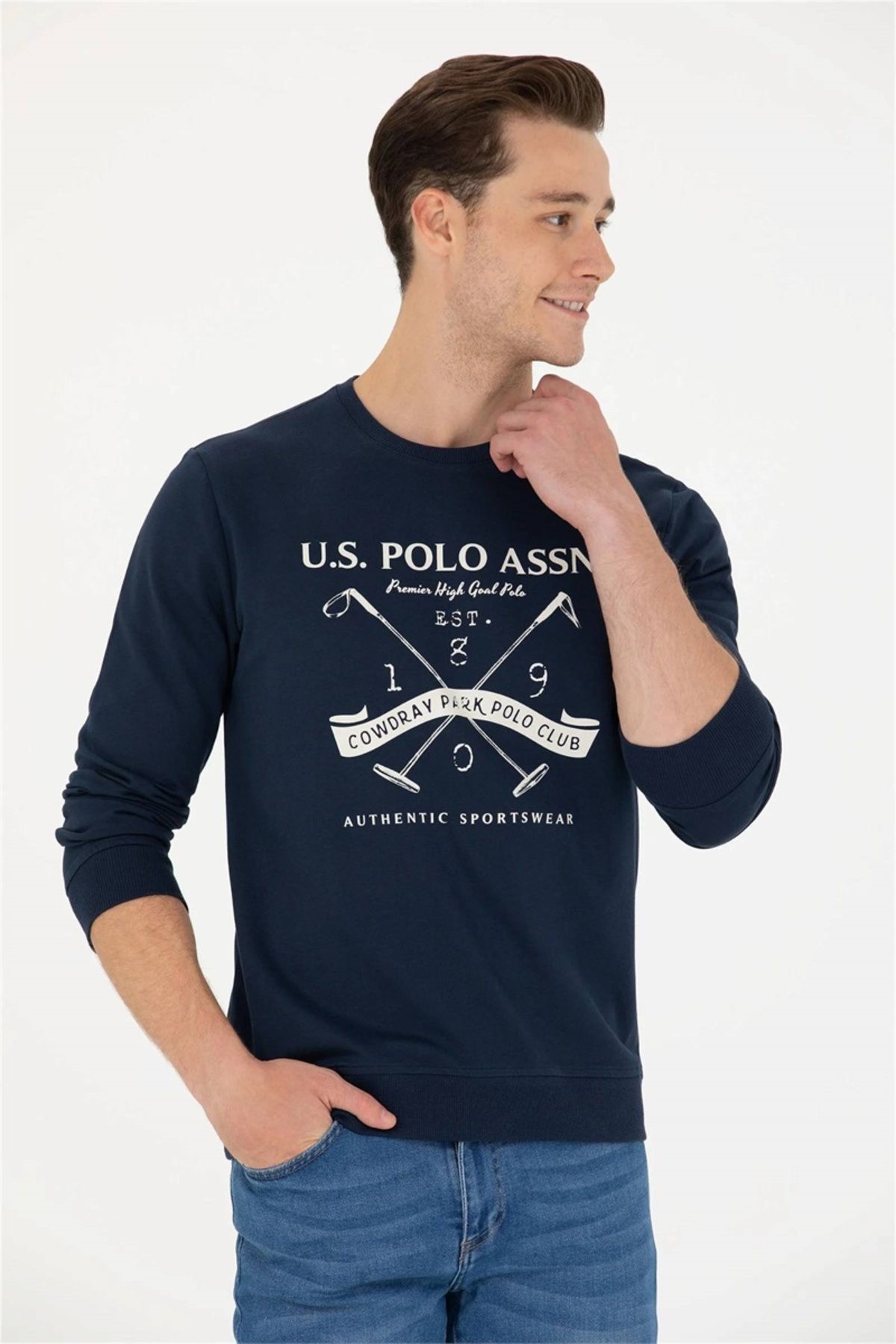 G081gl082 1668120 عرق مردانه آبی سرمه ای بهترین U.S. Polo Assn.