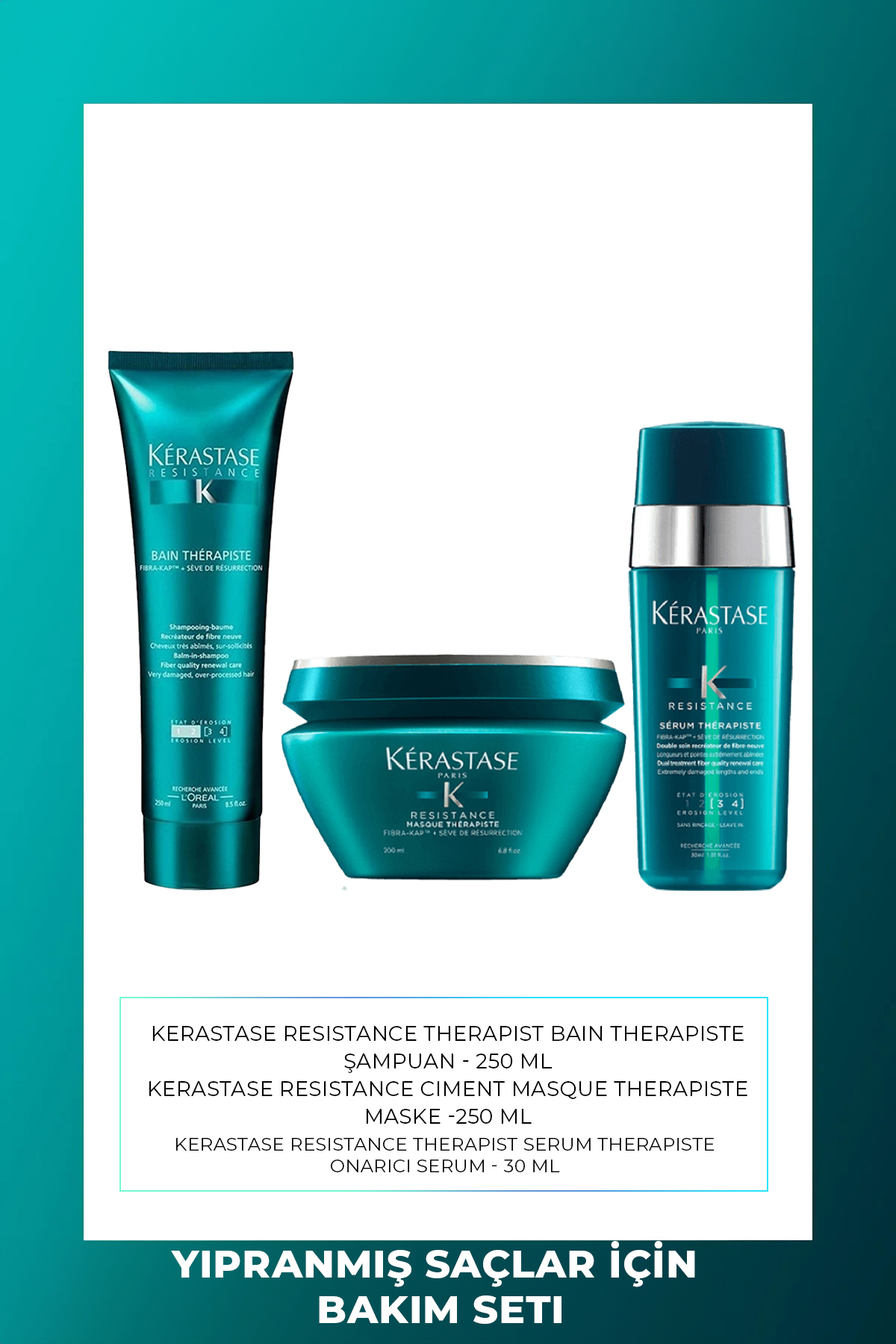 Kerastase مجموعه مراقبت از موهای تاریک بیش از حد Kérastase Resistance Therapiste