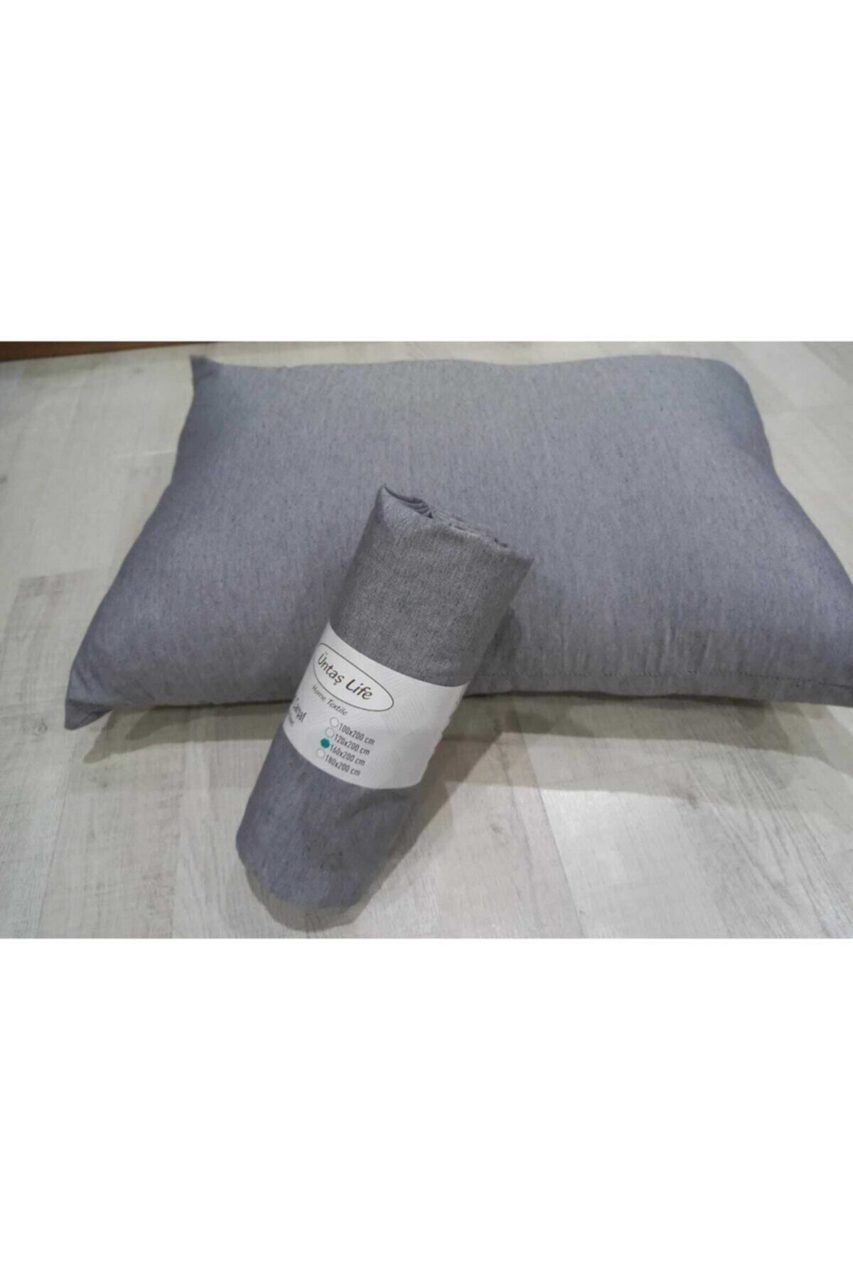 üntaş-Life Single Elastic Sheet +1 Pillow Case Plain Ec100sheetcloth 3