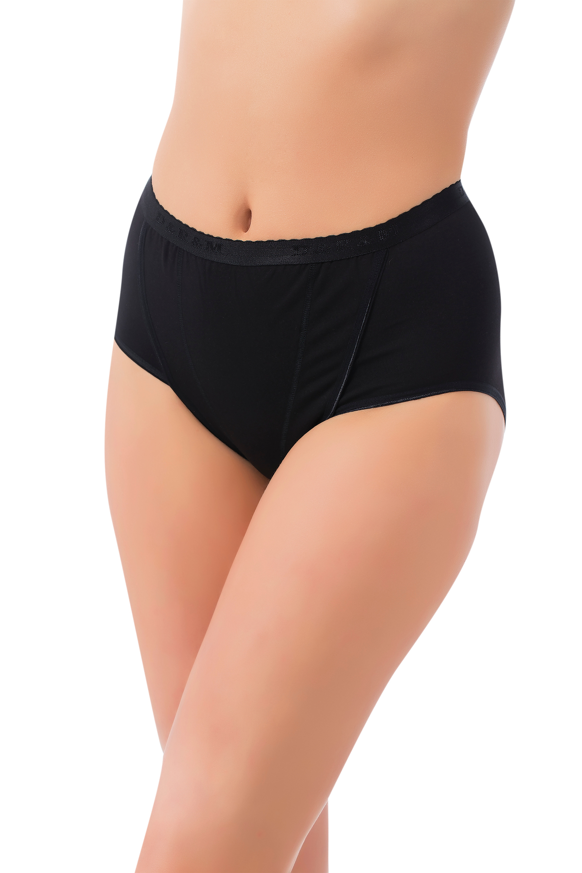 491 - 5 Pcs Cotton, Lycra, Bouncer, Belly concealer, Baton High Waist Panties