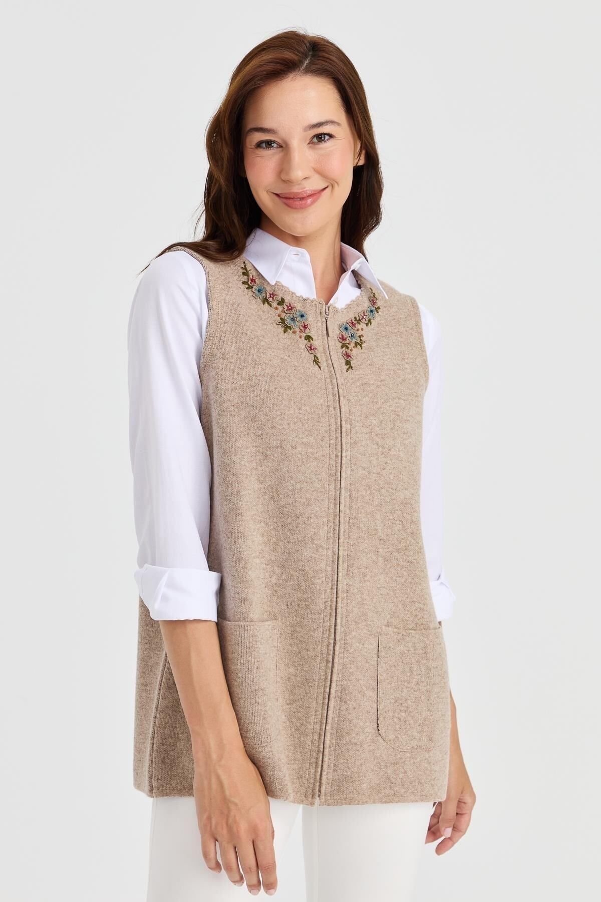 Women's duster discount sweater vest