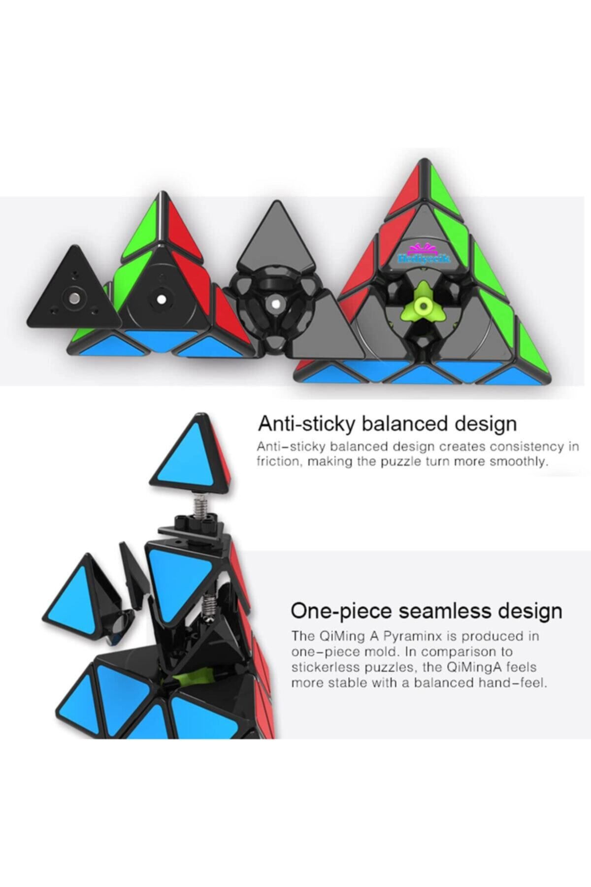 hediyecik-مجموعة مكعبات الذكاء المكعبة من Speed Pyraminx Megaminx مكونة من قطعتين 4