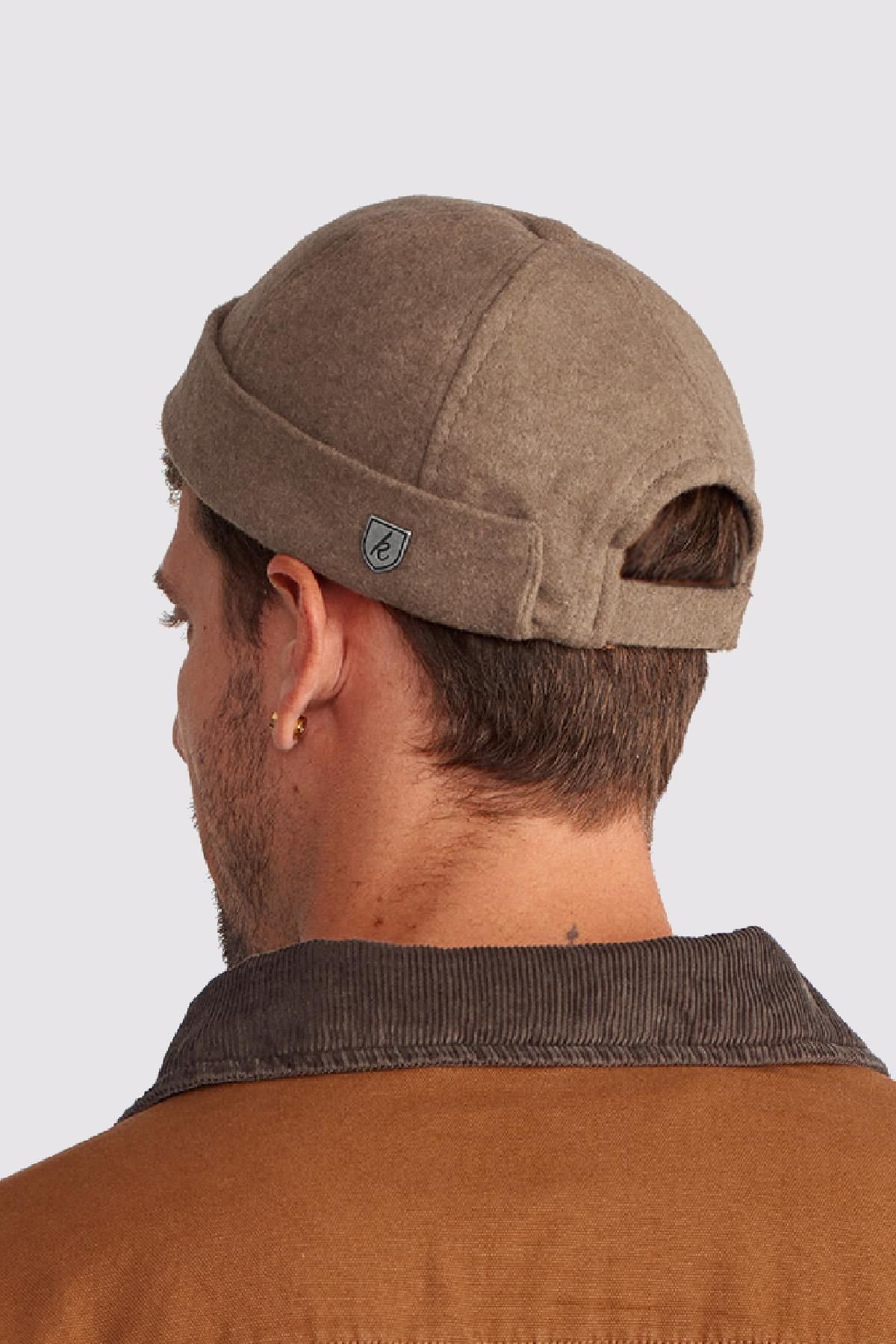 K lah Men s Street Style Wool Brimless Hat Docker Cap Trendyol