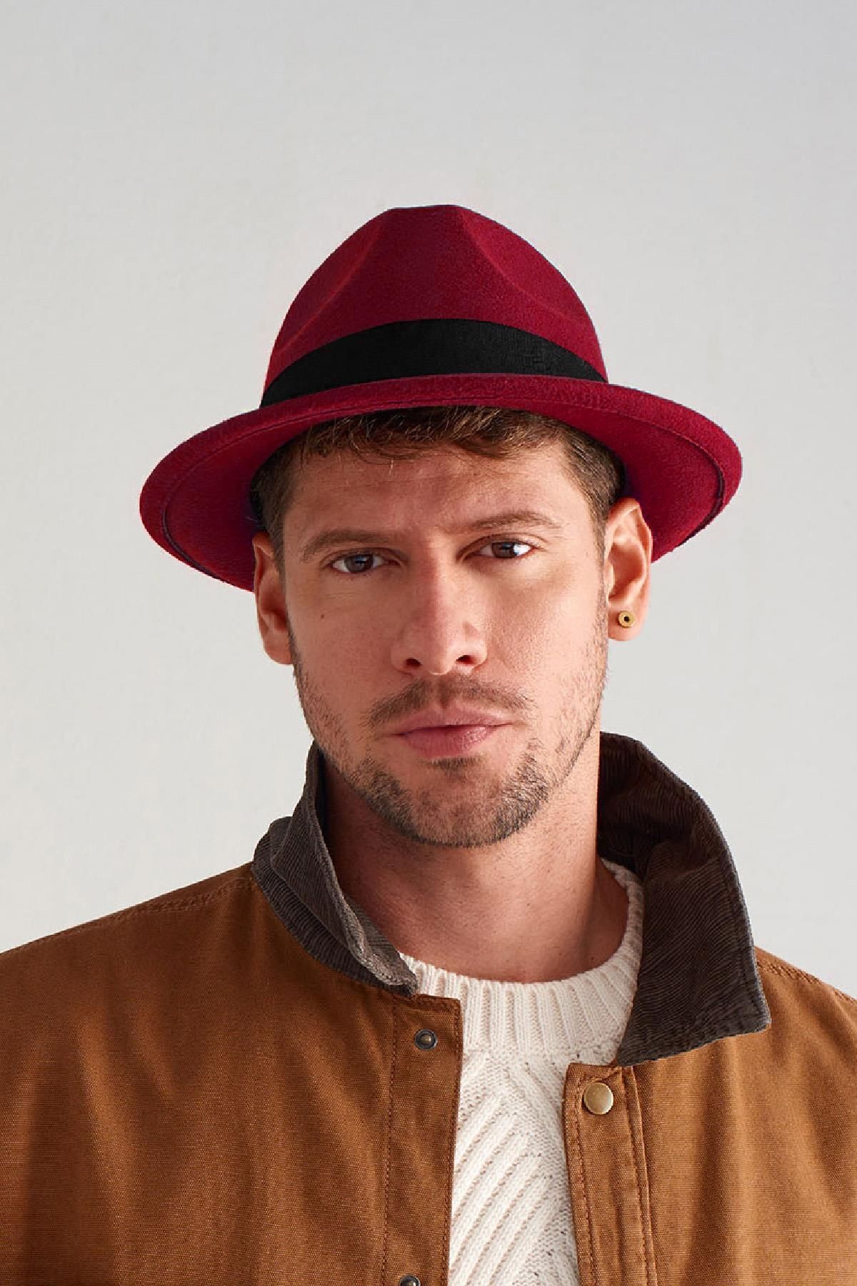 Red felt clearance hat mens