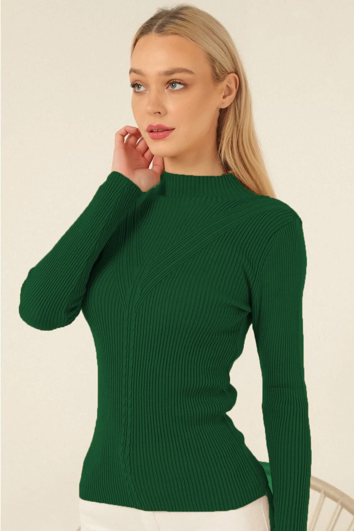 Dark shop green turtleneck