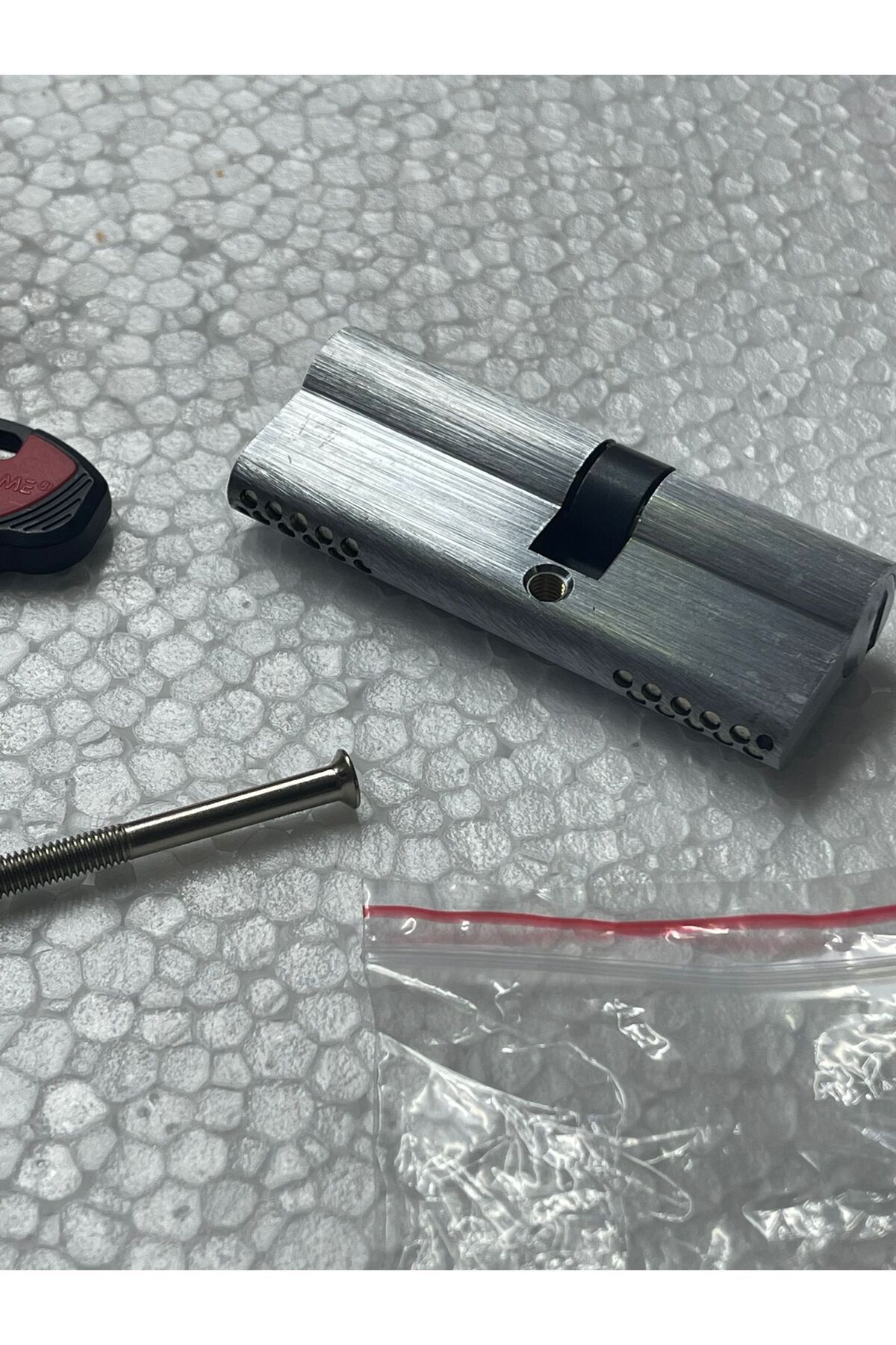 SECUREMME-K2 80 mm 35x45 lock / key matte chrome (Italy) 1+5 key (3200ccs35451x5) 7