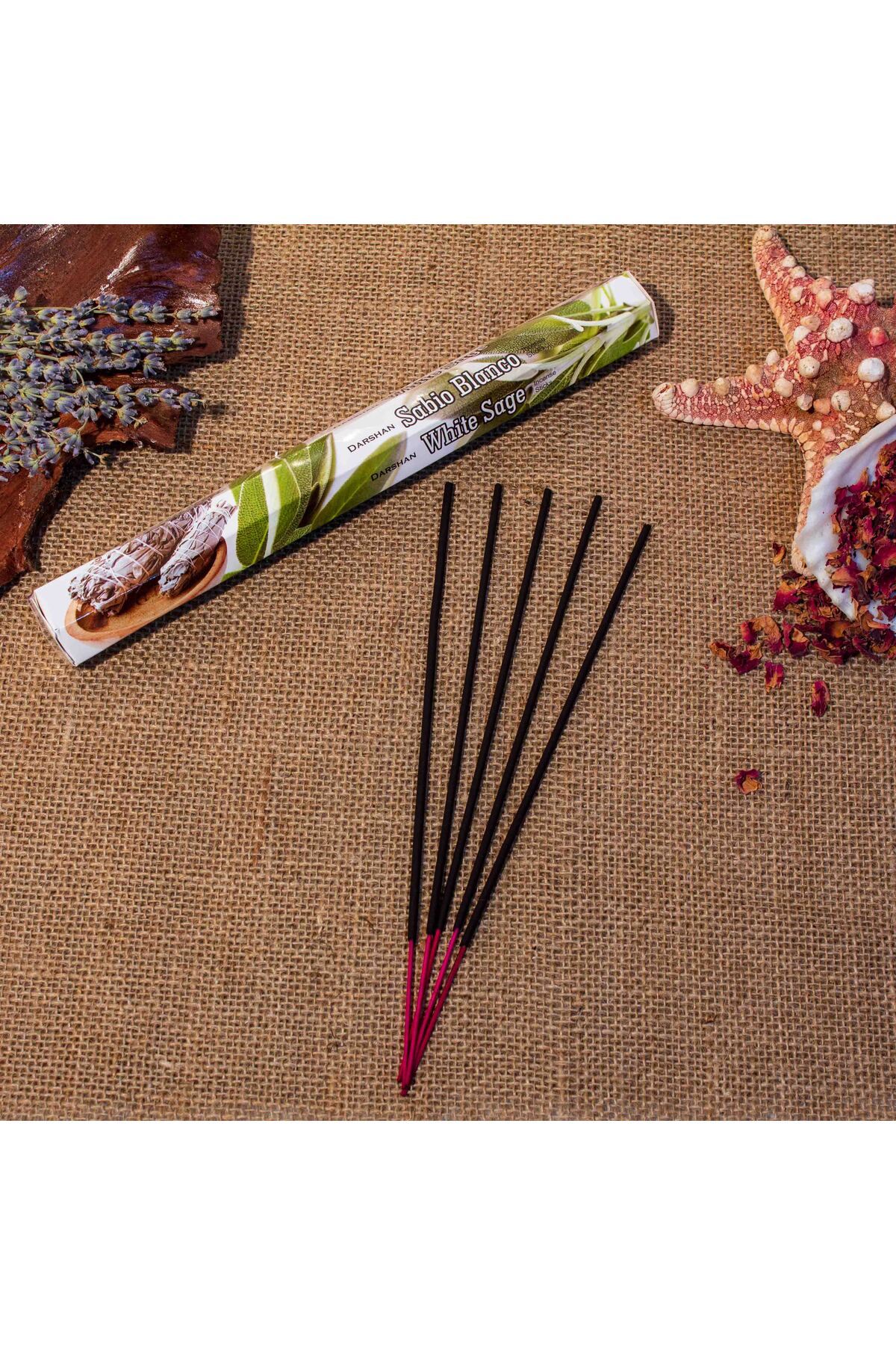 Darshan White Sage Hexa 20 Pcs Stick Incense