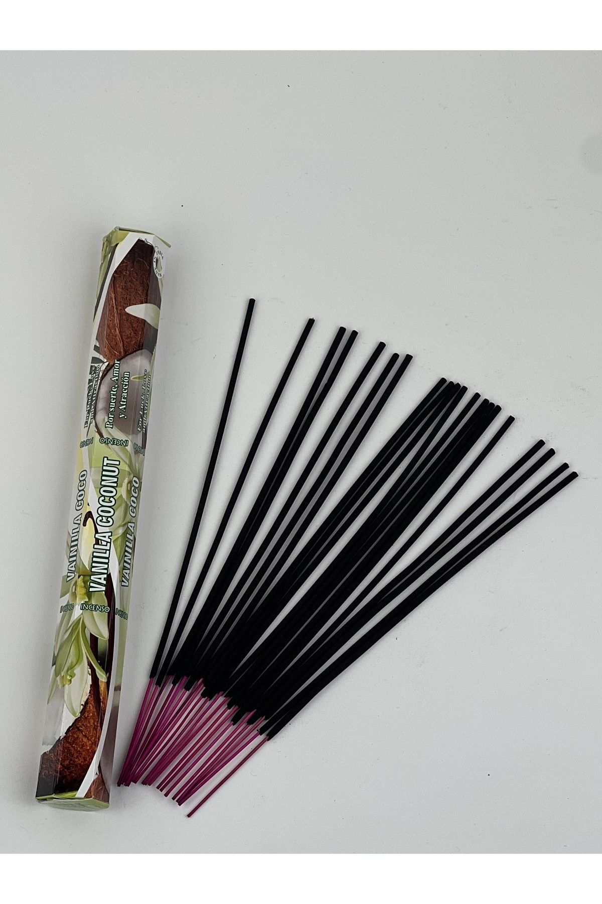 عود و اسانسسوز مشکی Darshan Vanilla Coconut Hexa 20 قطعه Darshan Incense
