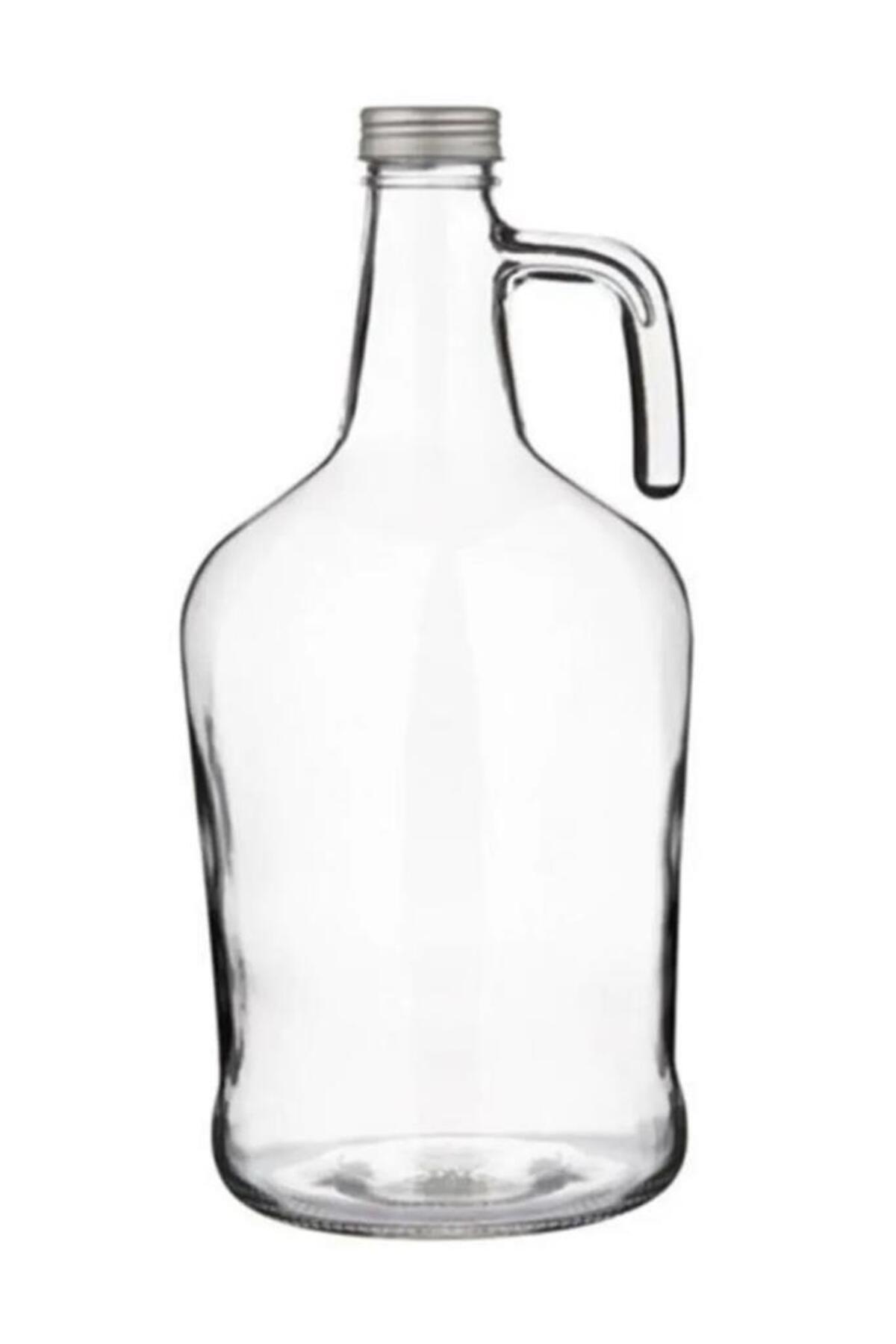 2 x 3 Liter Handle Olive Oil Bottle (GALLON) Thick Glass Handmade Retro Carboy for All Liquids
