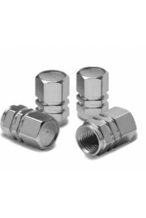 MeyZone Alüminyum Altıgen Sibop Kapağı 4'lü Gri Sibob Kapağı