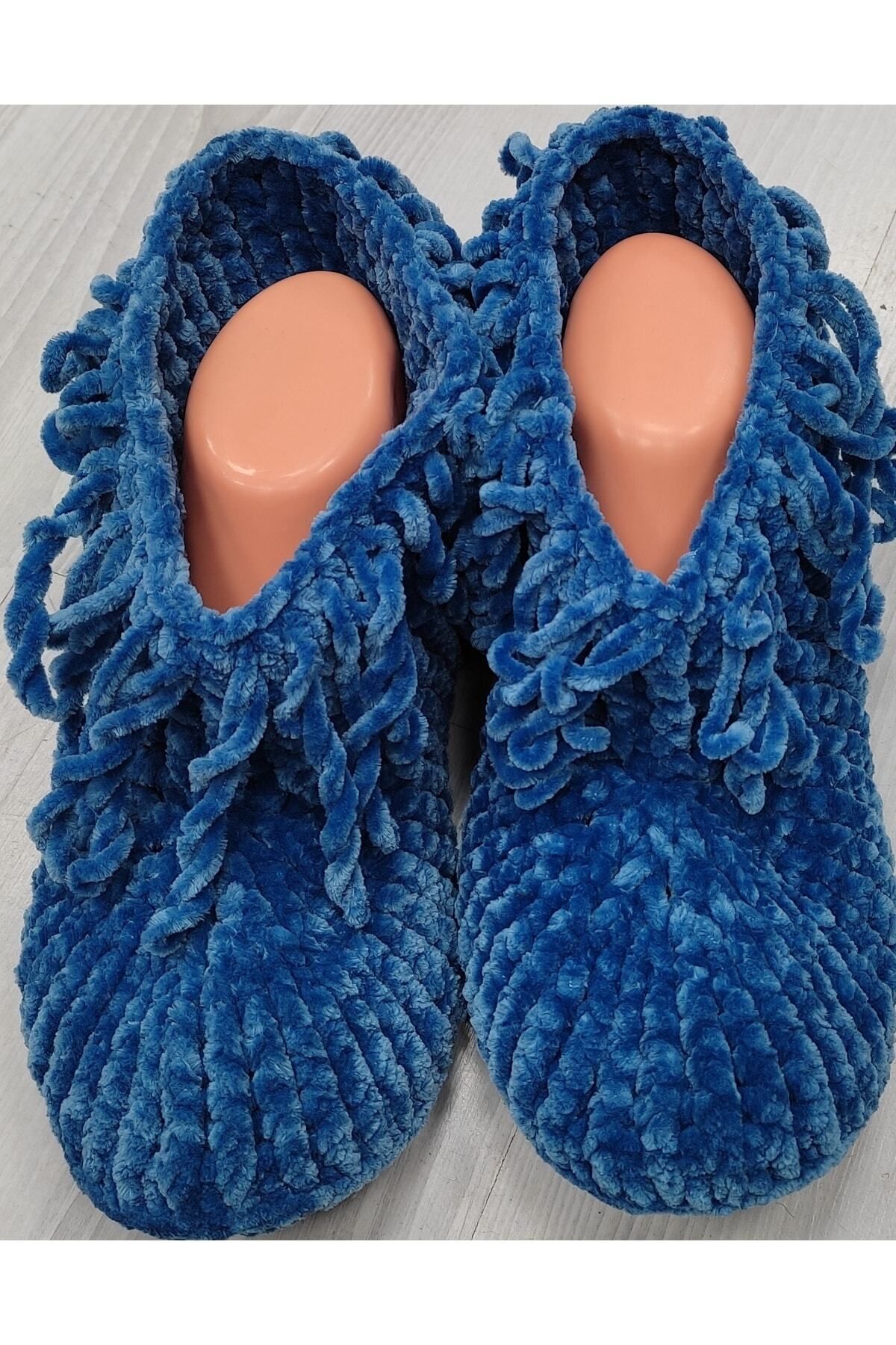 Blue slipper boots cheap