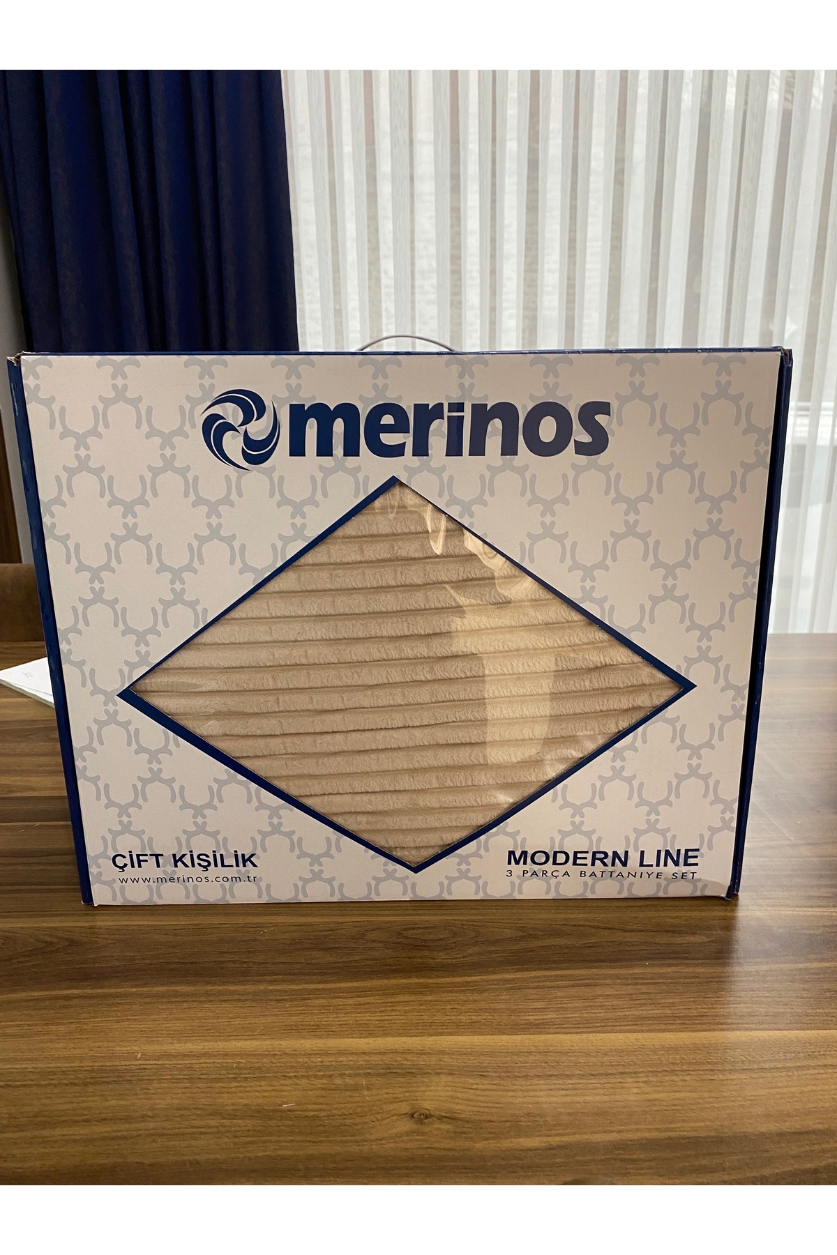 Merinos 3 parça modernline yatak örtüsü