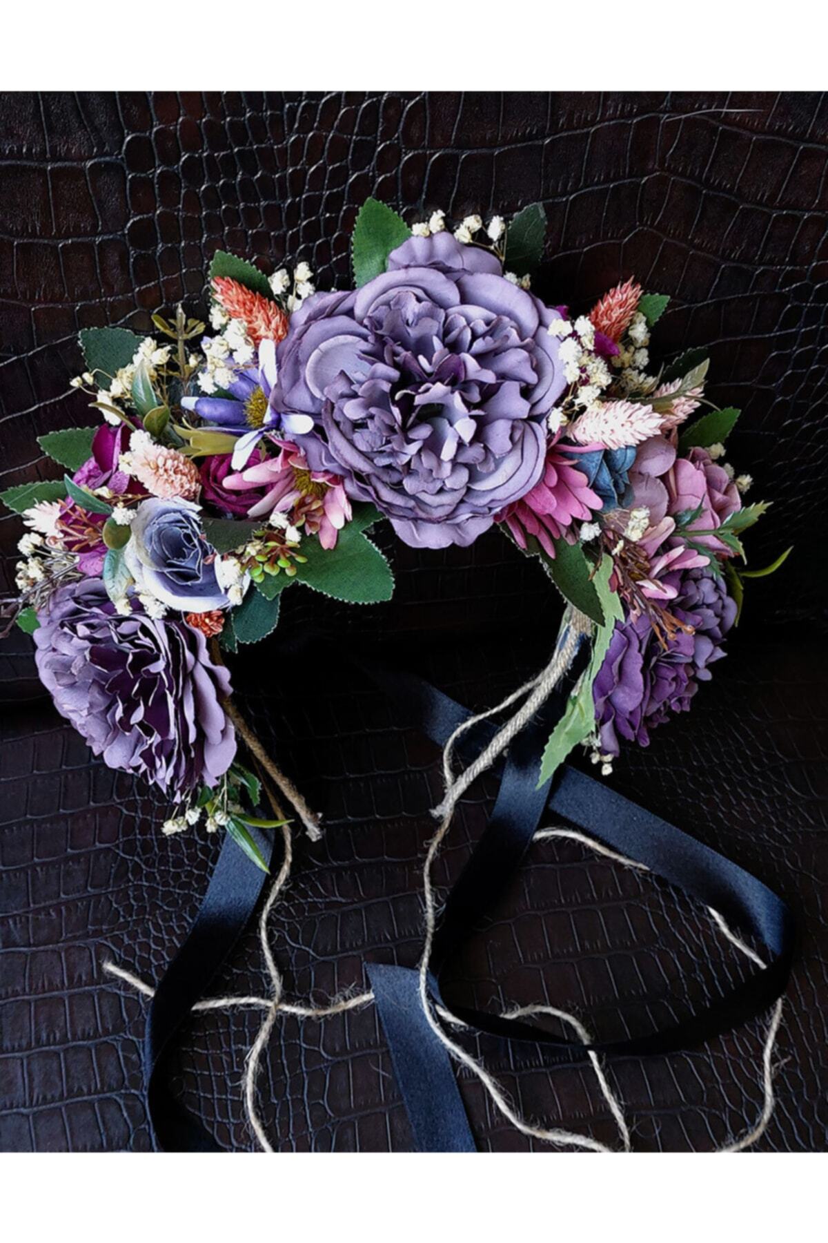 htk butik Anne Bebek Seti Lohusa Seti Lohusa Terlik Lohusa Tacı Bebek Tacı fotoğrafı 3 (önizleme)