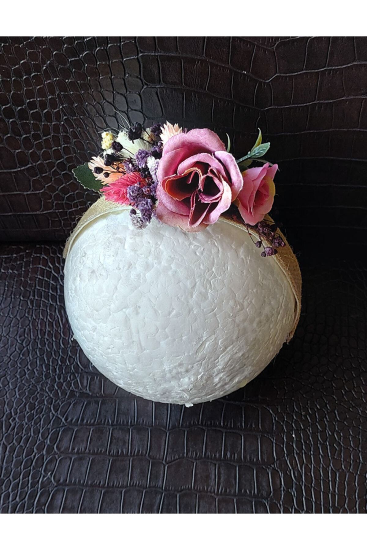 htk butik Çiçekli Taç, Anne Bebek Lohusa Tacı, Bebek Tacı, Bebek Saç Bandı, Lohusa Seti, Hastane Tacı fotoğrafı 7 (önizleme)