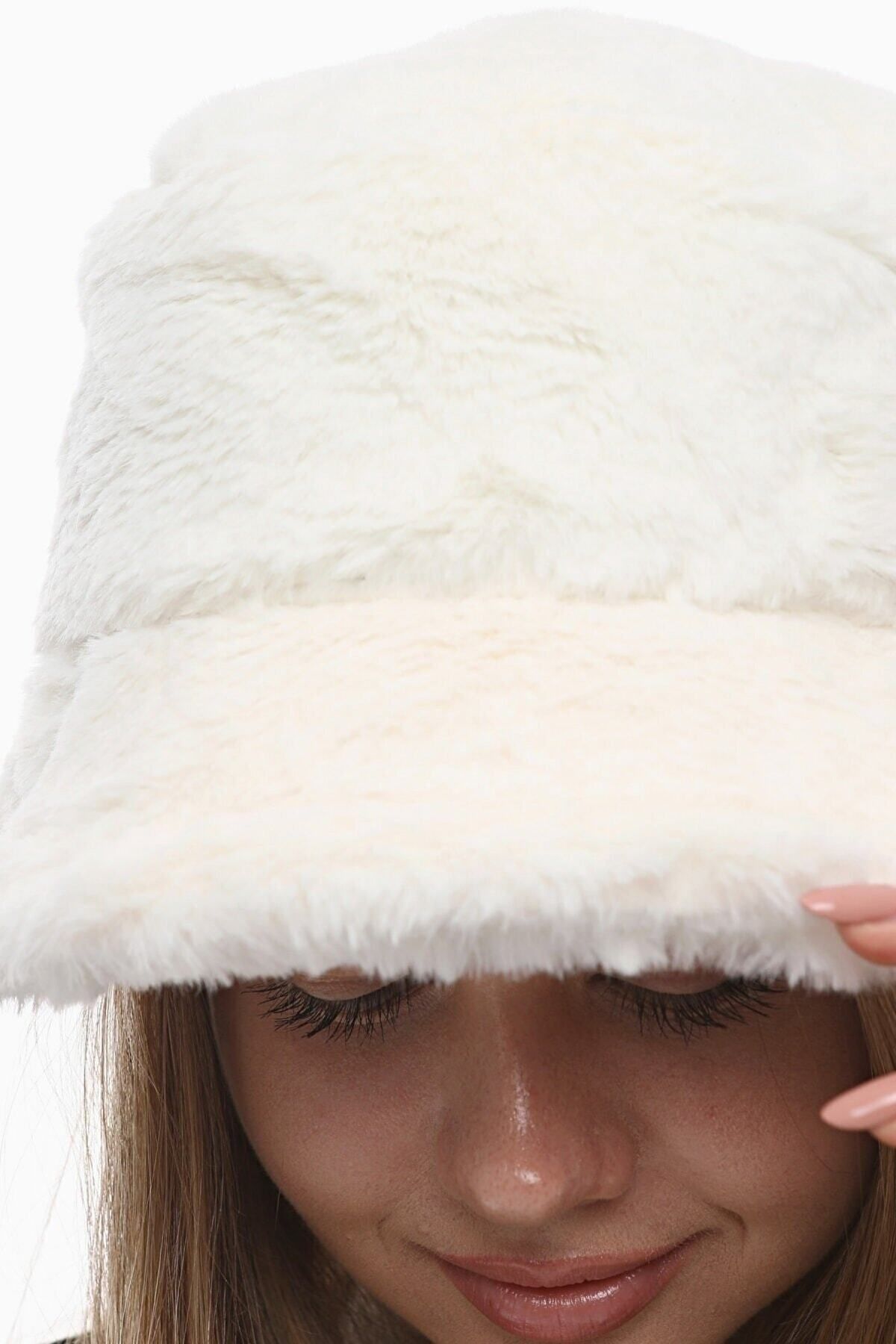 Makro Optik-Rabbit Feather Bucket Plush Hat 5