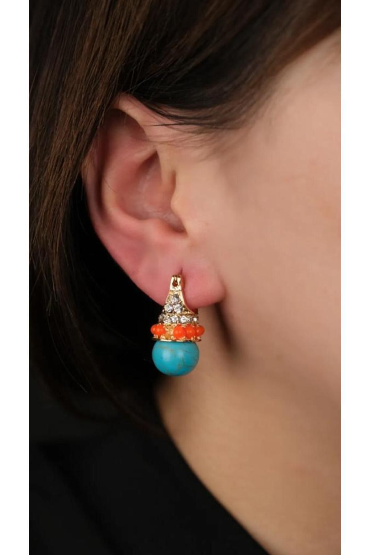 Turquoise blue earrings new arrivals