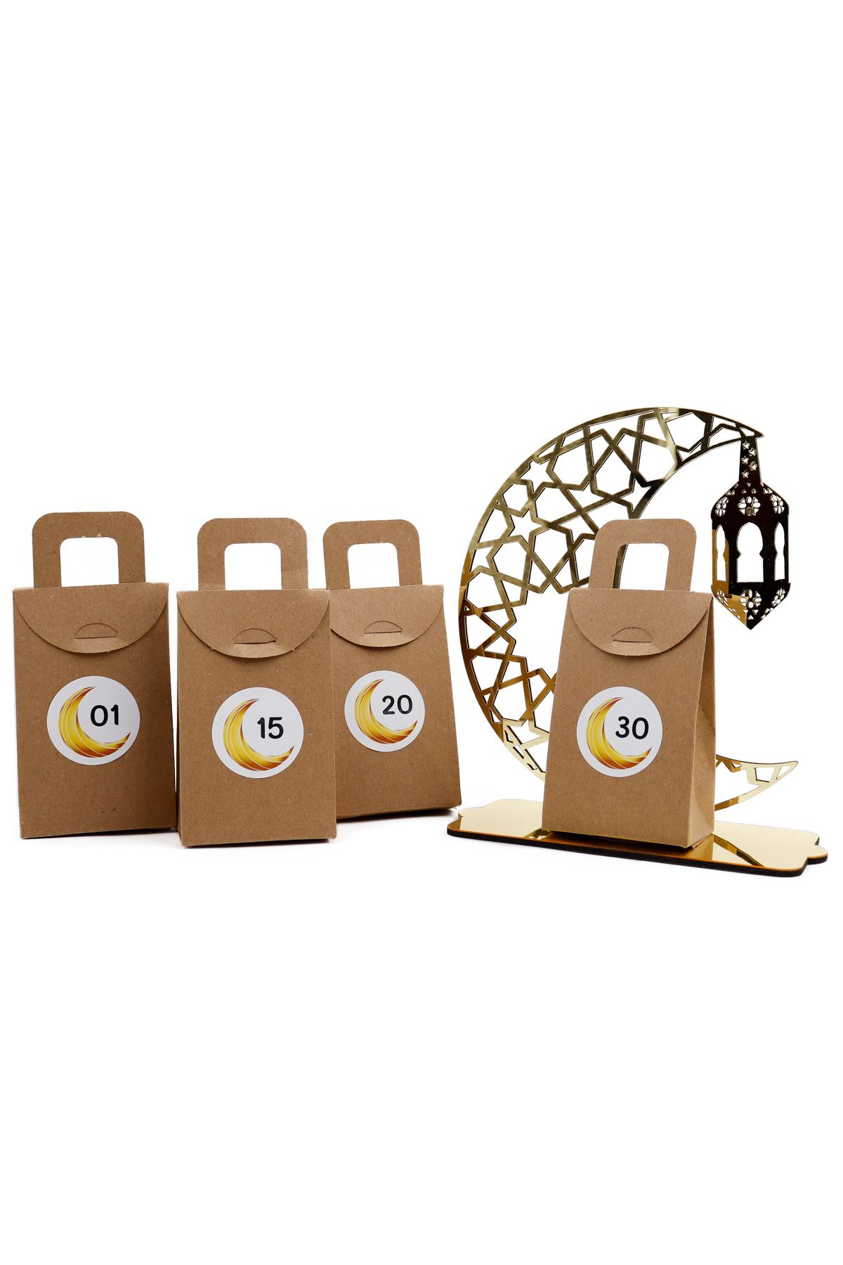 reprodesign-30 Day Ramadan Calendar Set Empty Gift Box 30 Pcs 48 Pcs Number Tag Advent Calendar 2