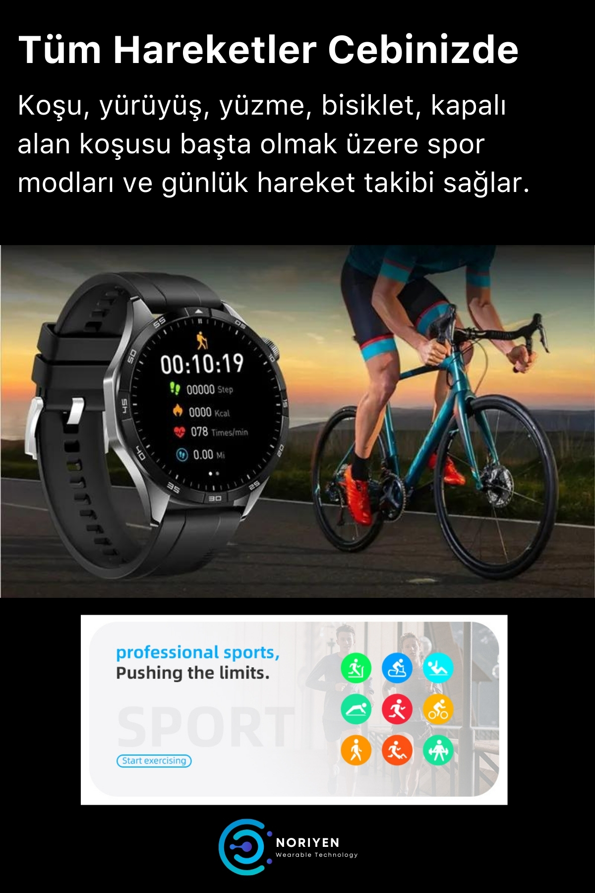 Premium Serisi S40 Max Hd Ekran Spor Ve Sağlık Sensörlü Klasik Model Ios Android Uyumlu Akıllı Saat