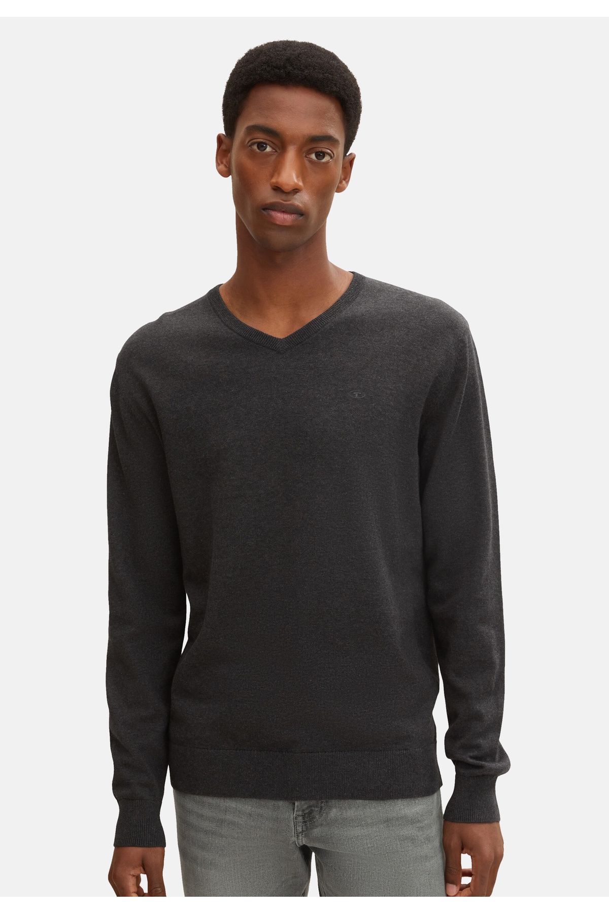 Tom Tailor-Strickpullover Basic Pullover V-Ausschnitt 5