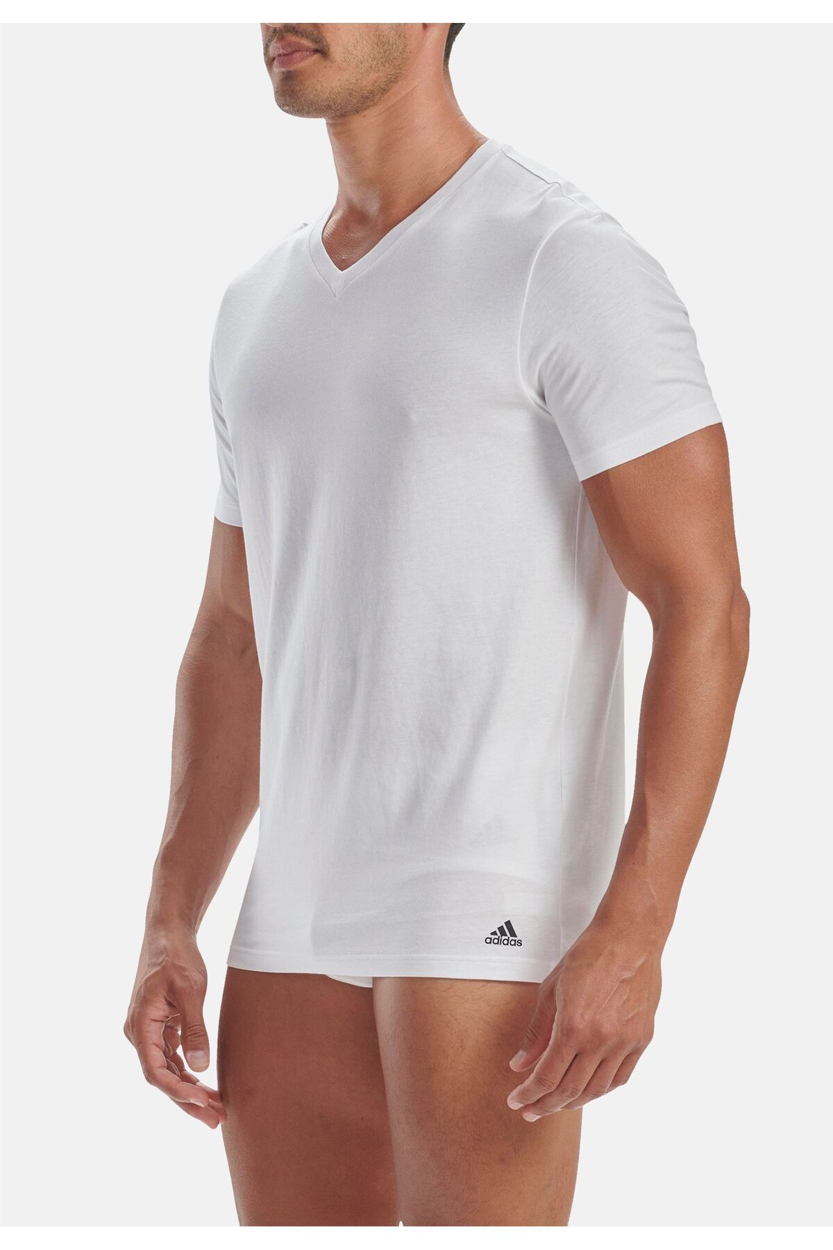 adidas-T-Shirt Kurzarmshirt mit V-Ausschnitt 3er Pack 3